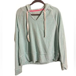 Vineyard Vines Terry Cloth‎ Striped Blue Pullover Sweatshirt Large